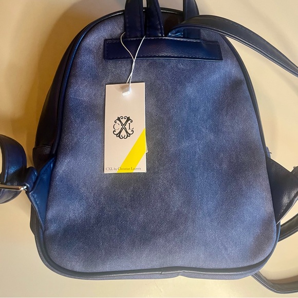 CXL by Christian Lacroix Marley PU Denim Backpack - Indigo NWT - Picture 7 of 8